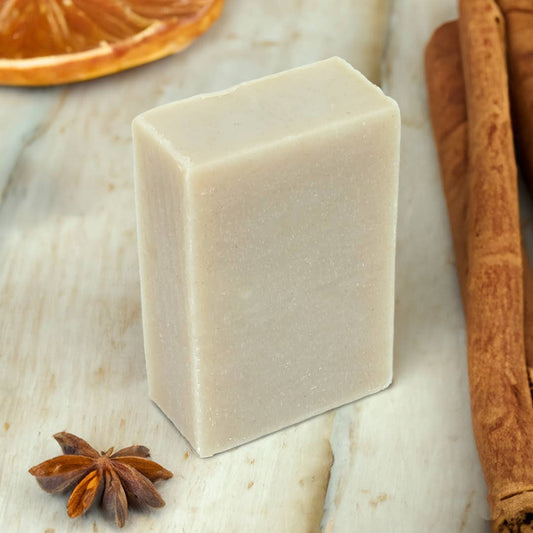 Cinnamon – Naked & Natural Soap Bar standing up