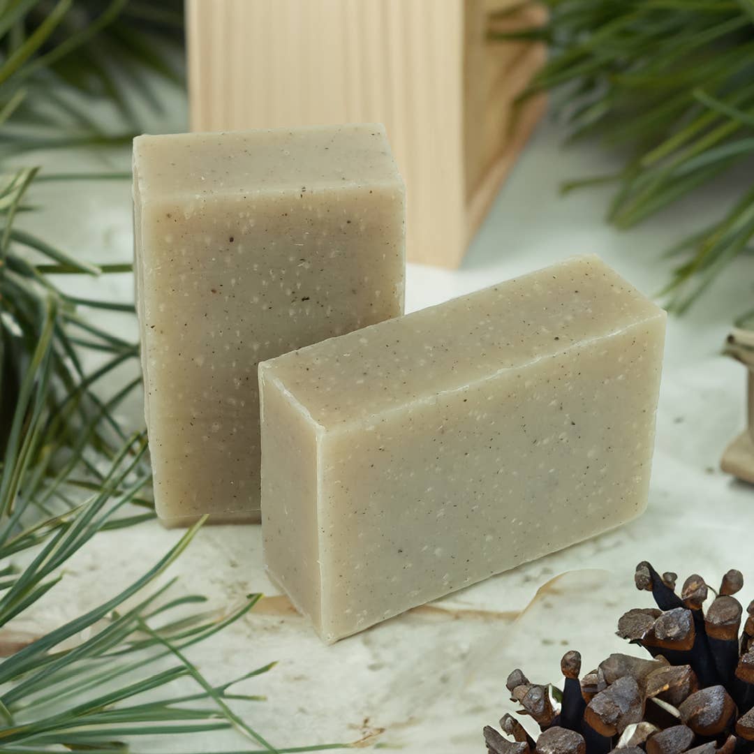 Friendly Naked & Natural Cedarwood Soap bars together