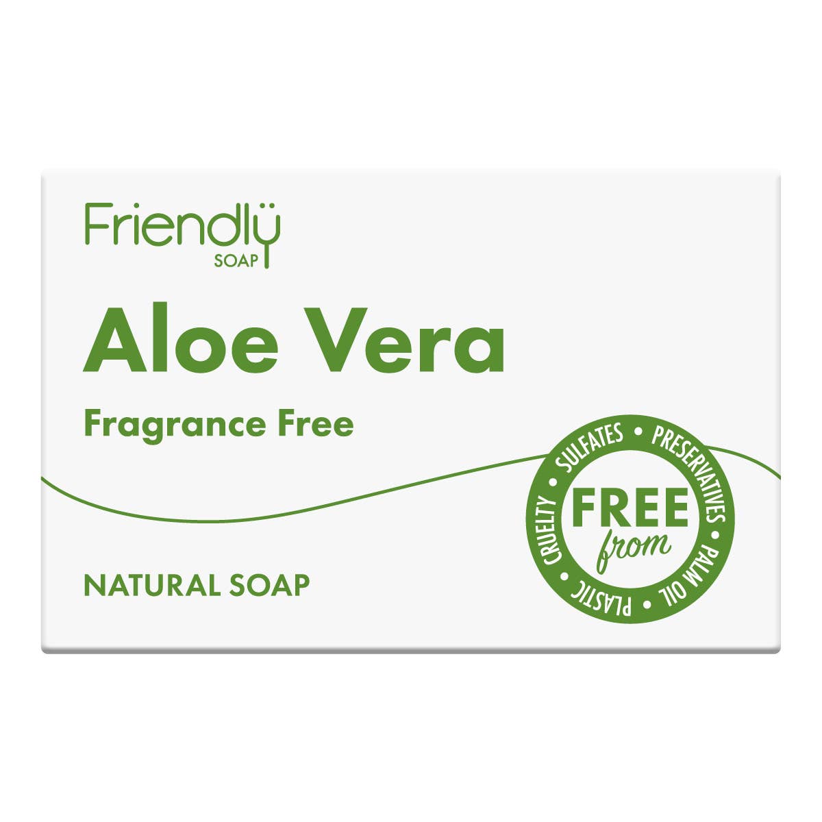 Friendly Soap Fragrance-Free Aloe Vera Bar – Gentle, Hydrating & Plastic-Free Packaging