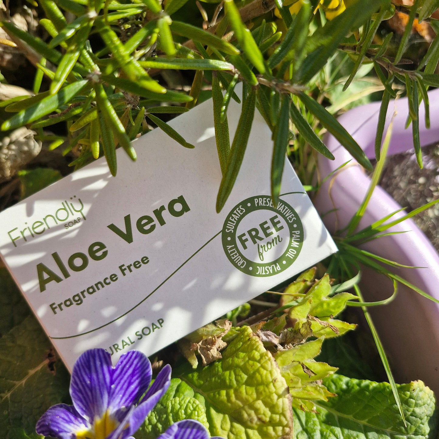 Friendly Soap Fragrance-Free Aloe Vera Bar – Gentle, Hydrating & Plastic-Free Photo