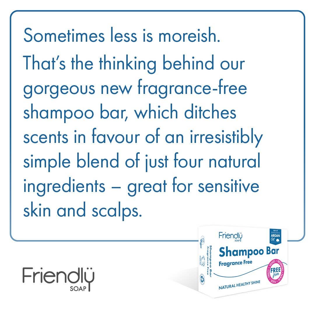 Friendly Soap Fragrance-Free Shampoo Bar – Pure, Gentle & Perfect for Sensitive Scalps Details