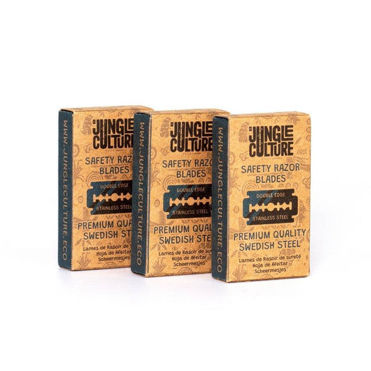 Jungle Culture Double-Edged Safety Razor Blades – Universal & Eco-Friendly pack