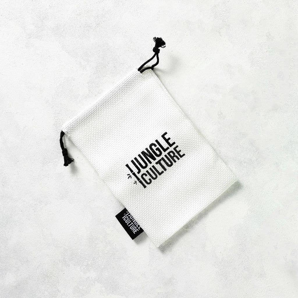 Jungle Culture white razor travel bag