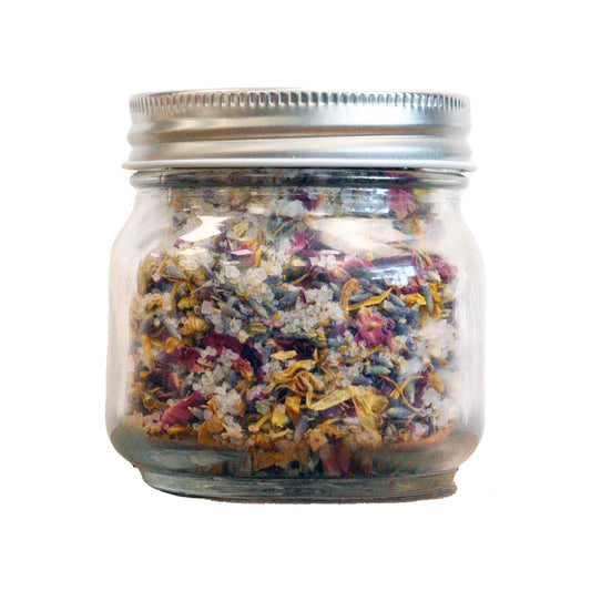 Natural Floral Bath Soak - Vegan Friendly in jar