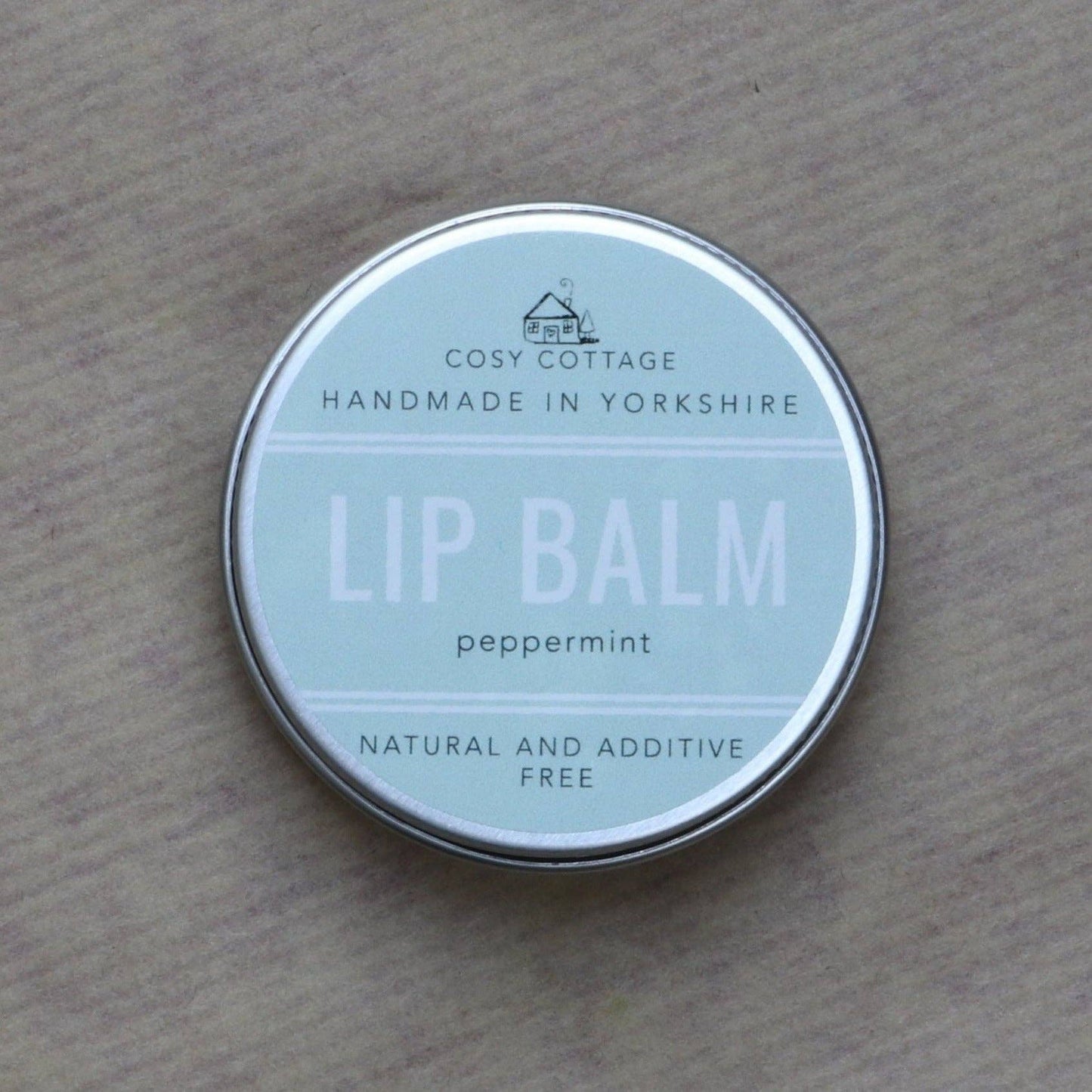 Natural Handcrafted Vegan Peppermint Lip Balm