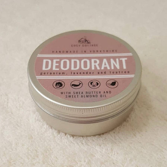 Natural Skincare Deodorant with Geranium, Lavender & Tea Tree – Gentle, Effective & Kind to Your Skin