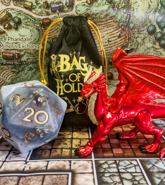 Sirdillalot RPG soap with hidden full set of polyhedral dice for DnD and tabletop games