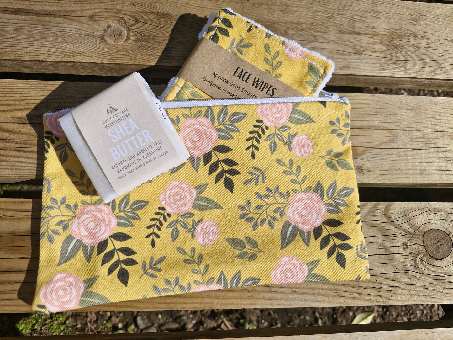 Floral Pouch – Handmade Makeup Bag / Wash Bag