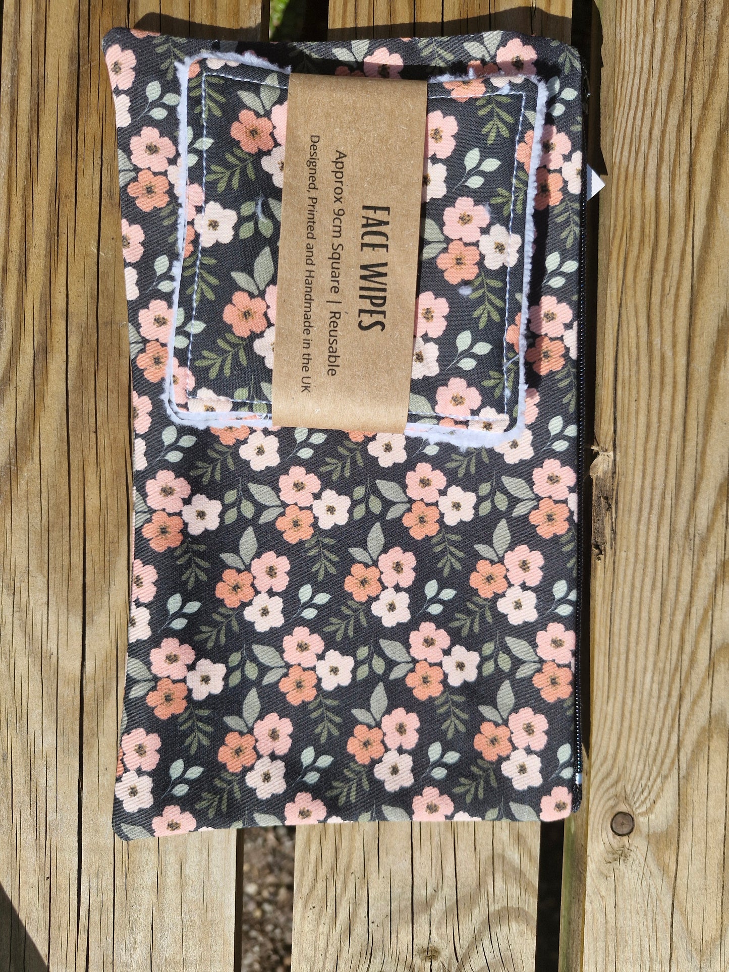 Reusable Face Wipes Dark Floral Pattern The Wildflower Wayfair