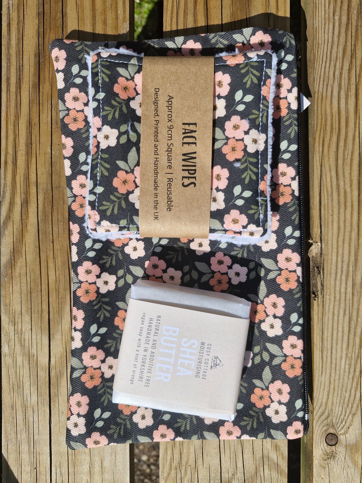 Reusable Face Wipes Dark Floral Pattern The Wildflower Wayfair