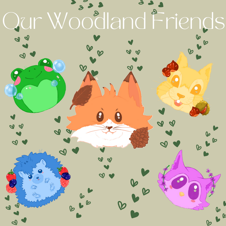 Handcrafted Natural Woodland Friend Soaps suitable for Children 