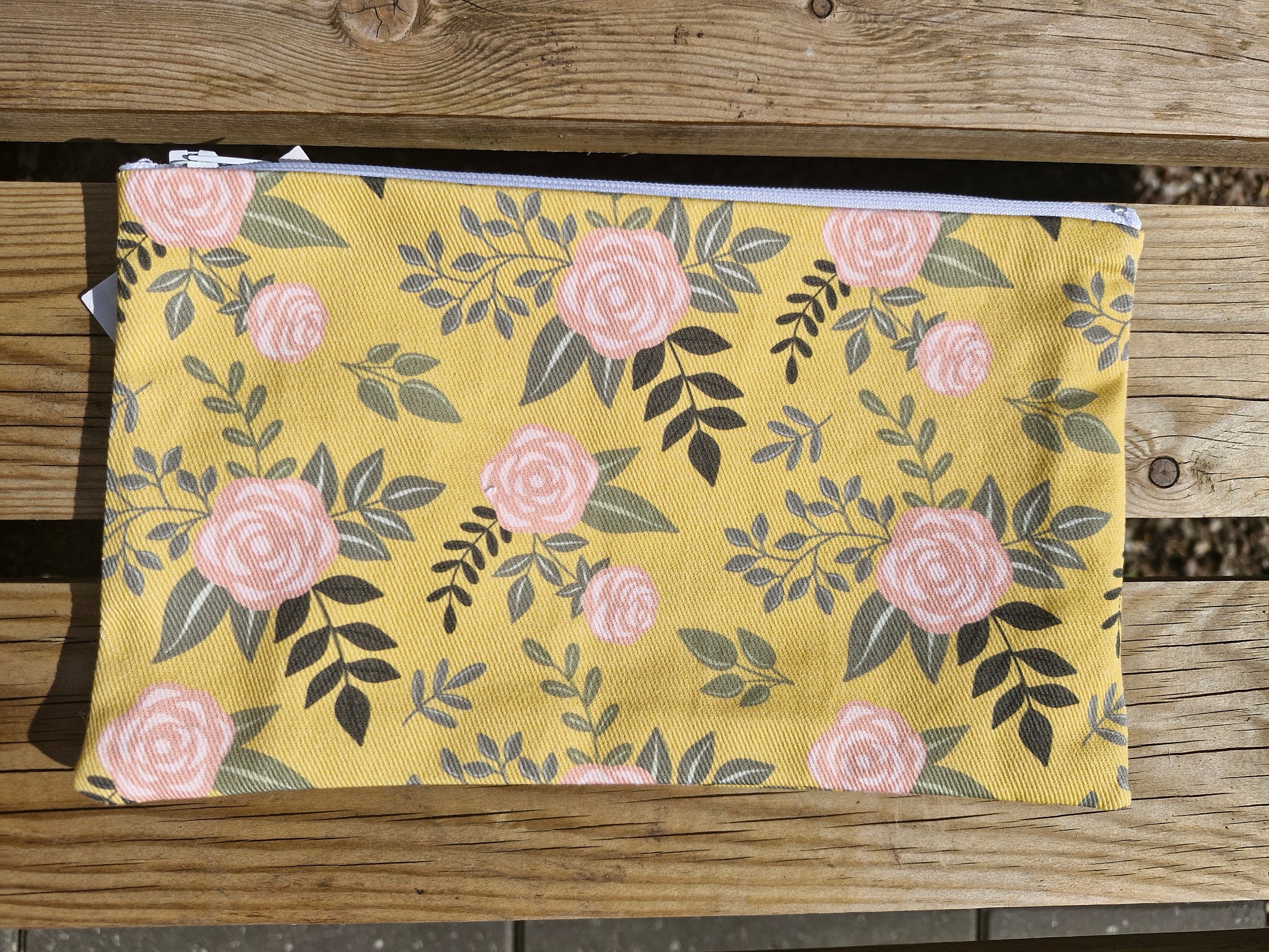 Floral Pouch – Handmade Makeup Bag / Wash Bag - The Druid's Grove 