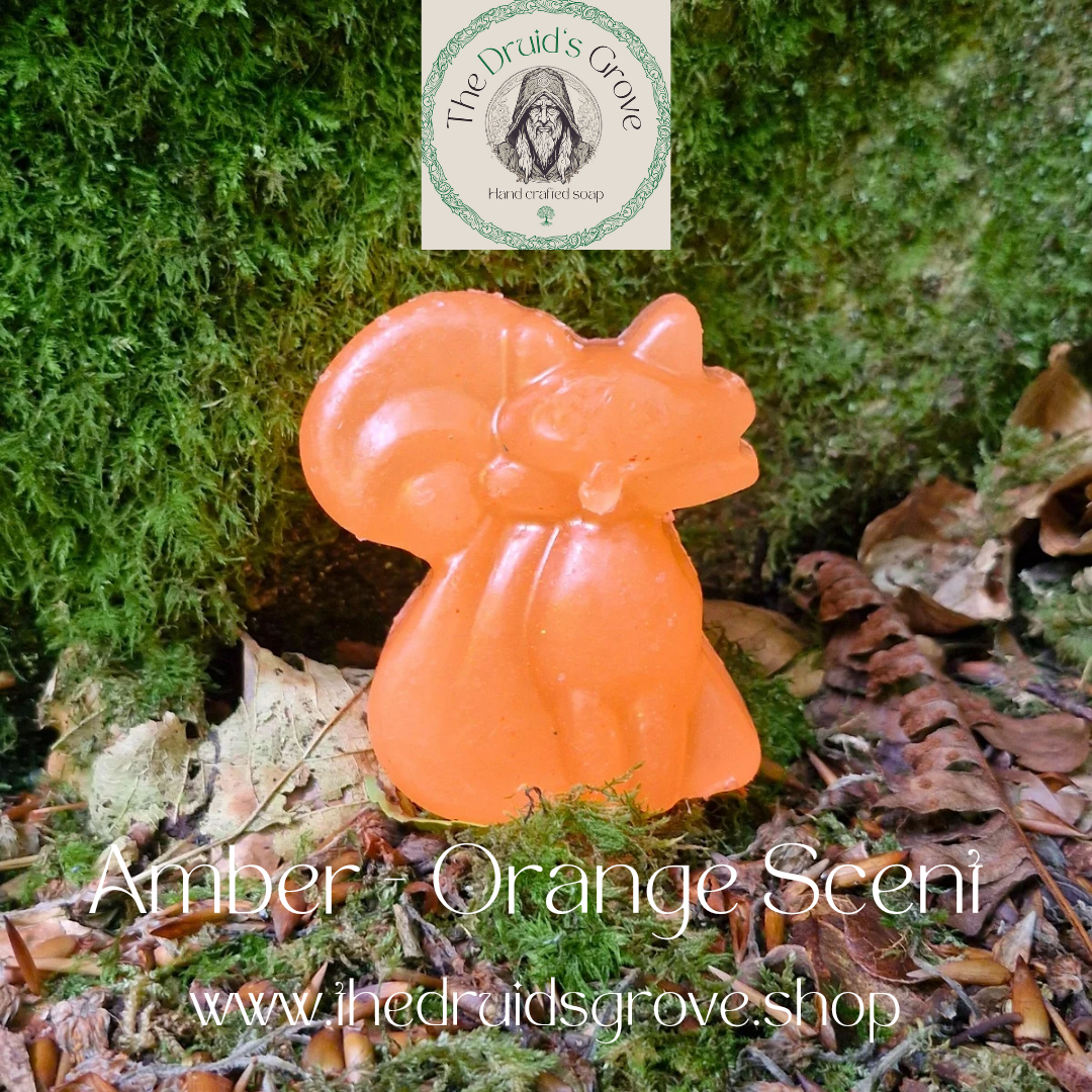 Amber the Fox Handcrafted Natural Soap Sweet Orange Scent