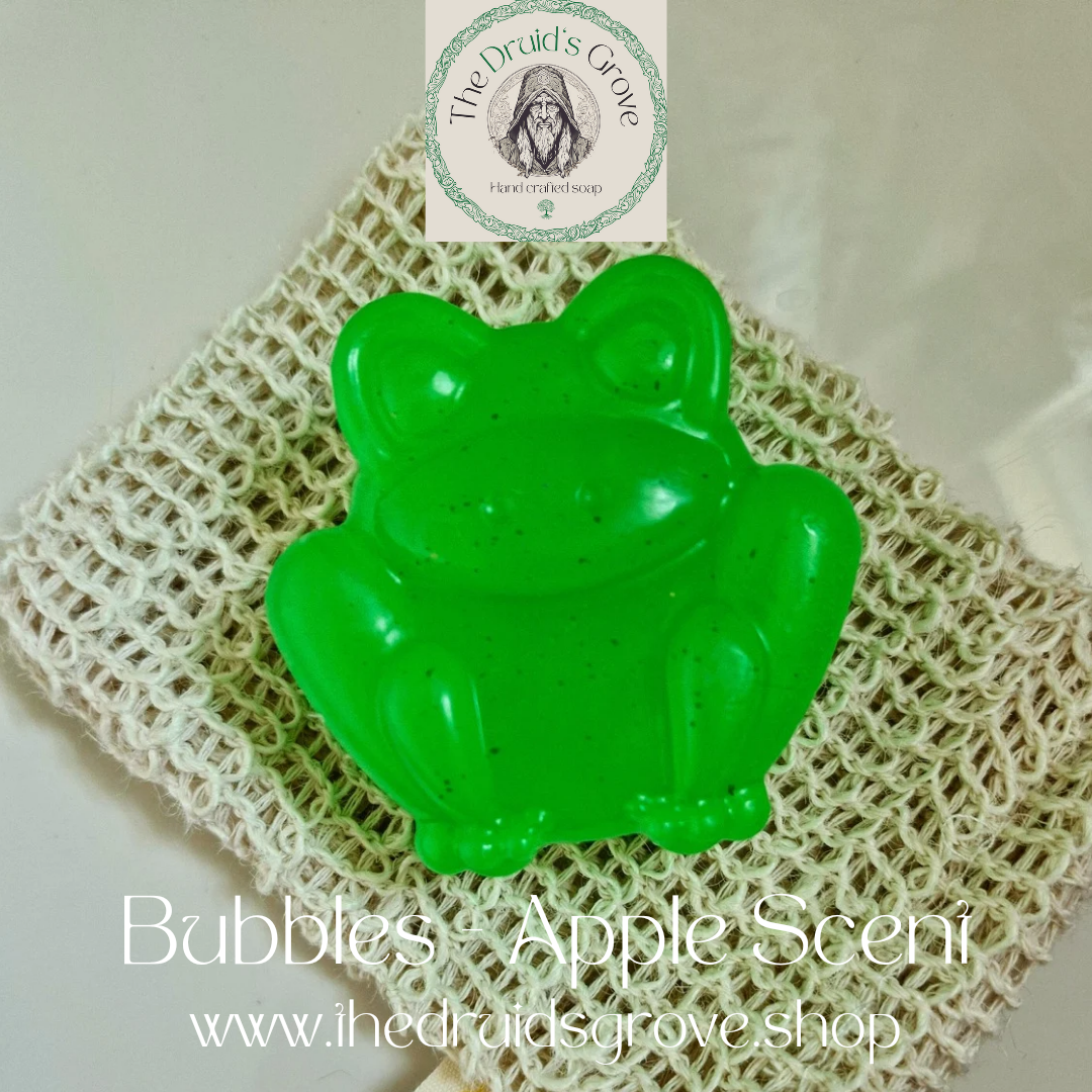 Bubbles the Frog Handcrafted Natural Soap Apple Scent