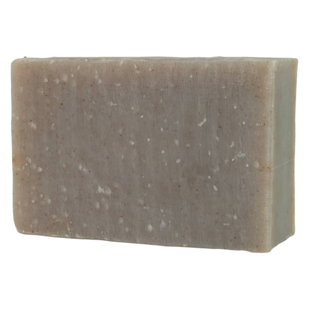 Friendly - Naked & Natural Patchouli & Sandalwood Soap bar close up