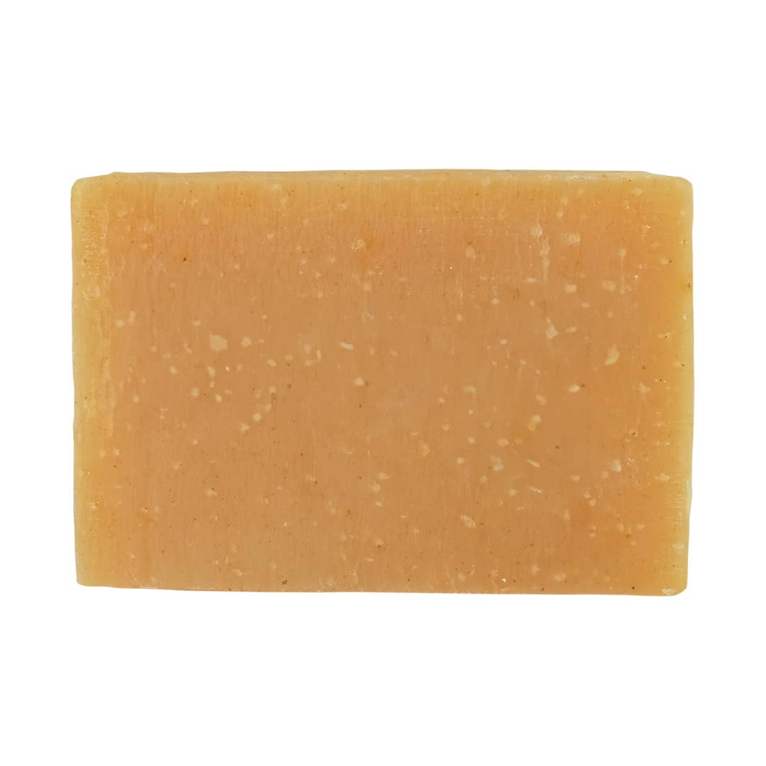 Friendly Soap -Naked & Natural Orange & Grapefruit Soap bar close up