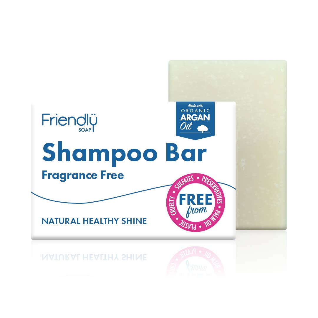 Friendly Soap Fragrance-Free Shampoo Bar – Pure, Gentle & Perfect for Sensitive Scalps Packaging