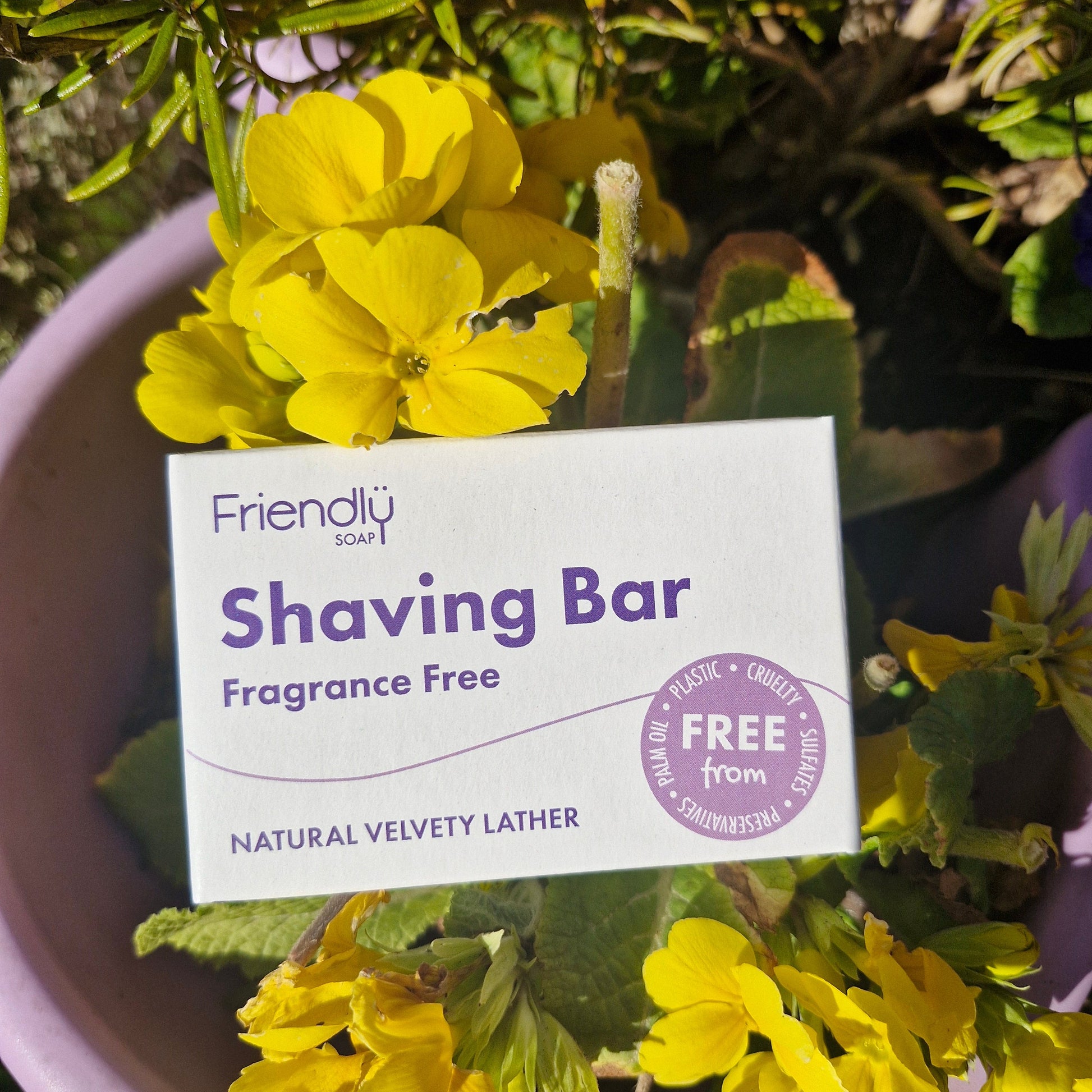 Friendly Soap Fragrance-Free Shaving Bar – Gentle, Natural & Plastic-Free