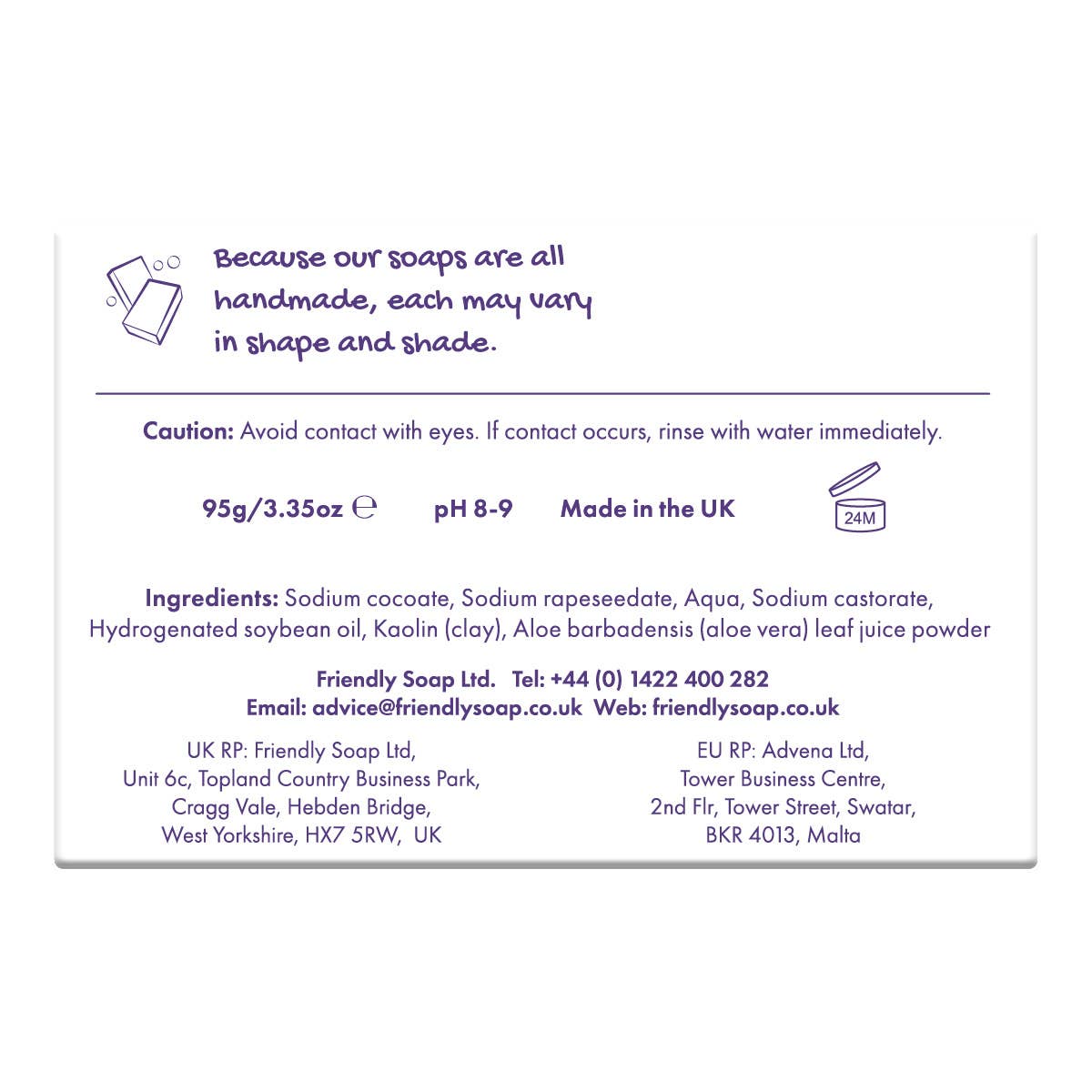 Friendly Soap Fragrance-Free Shaving Bar – Gentle, Natural & Plastic-Free Ingredients 