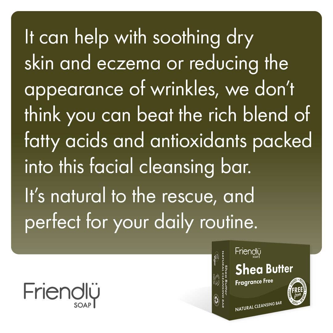 Friendly Soap Shea Butter Cleansing Bar – Pure, Nourishing & Plastic-Free Information