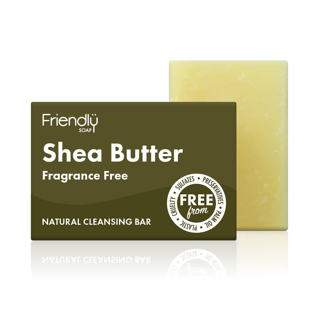 Friendly Soap Shea Butter Cleansing Bar – Pure, Nourishing & Plastic-Free Packaging