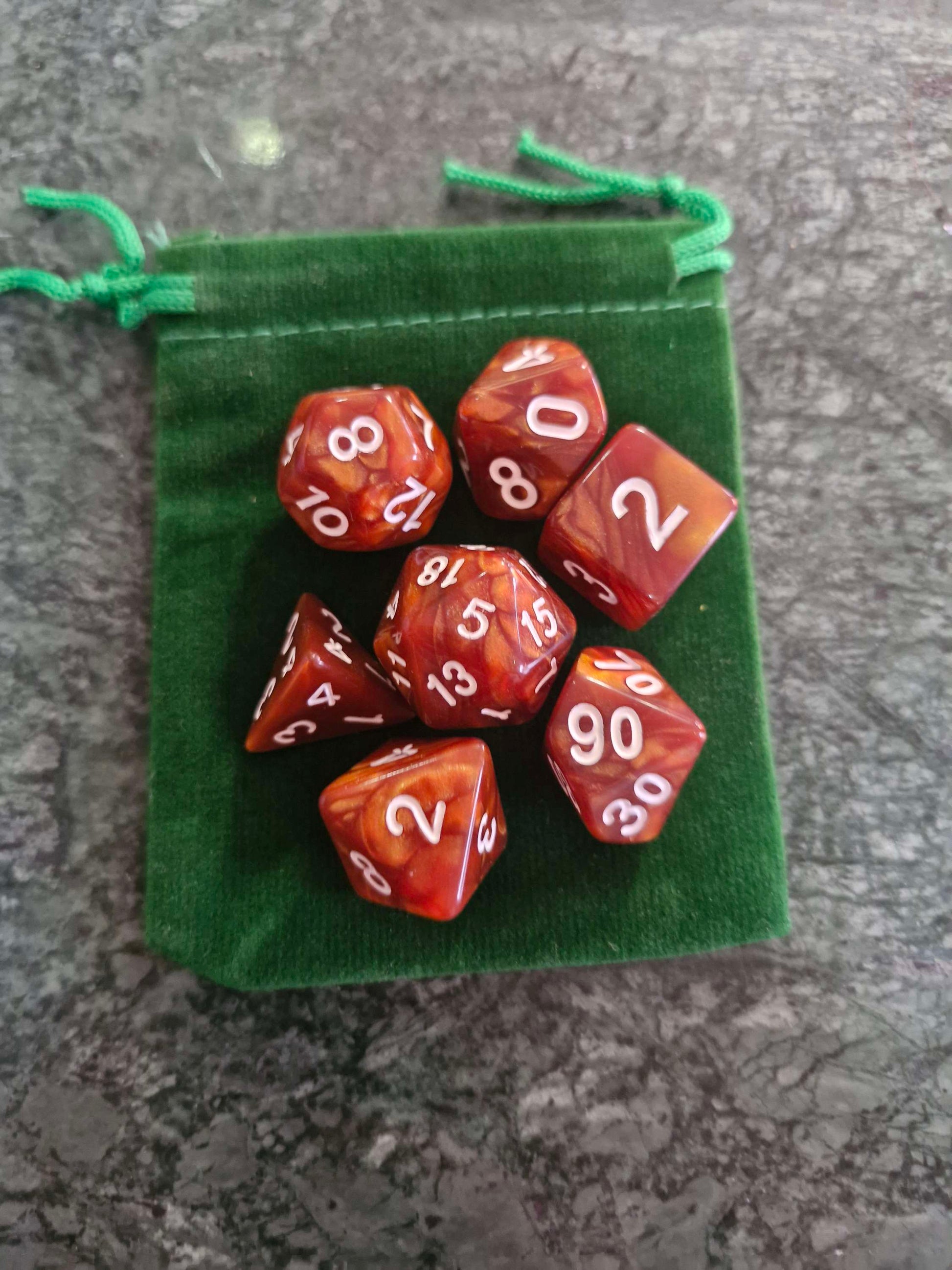 Handcrafted Natural D20 Dice Soap orange dungeons and dragons gift idea dice set RPG Gamer