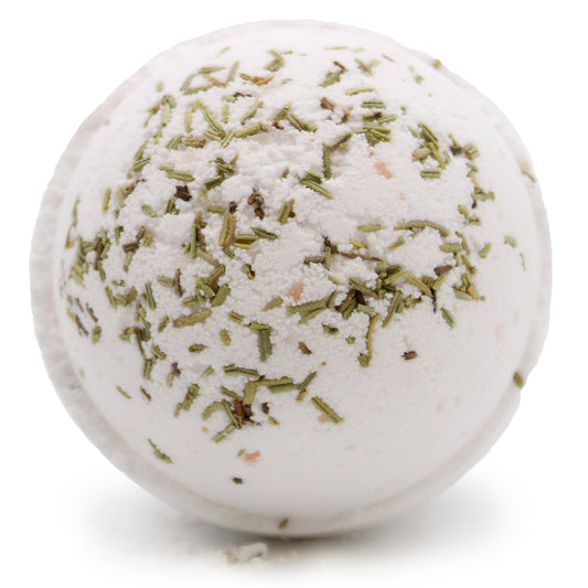 Himalayan Salt Bath Bomb - Clarity - Rosemary, Clary Sage & Olive Oil - Vegan Friendly