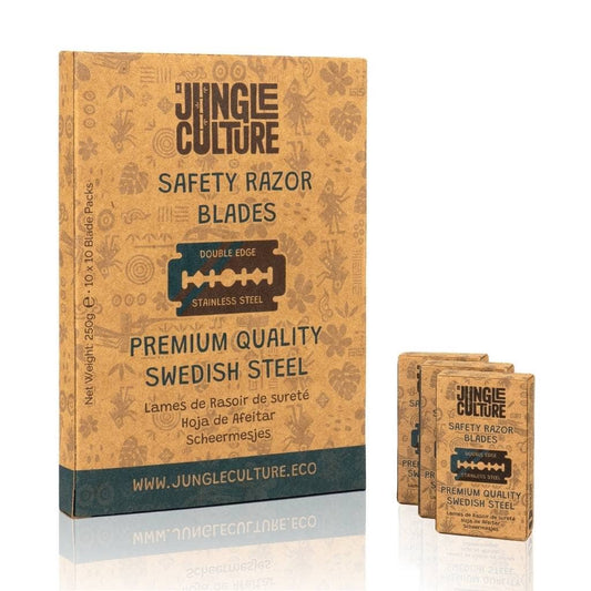 Jungle Culture Double-Edged Safety Razor Blades – Universal & Eco-Friendly