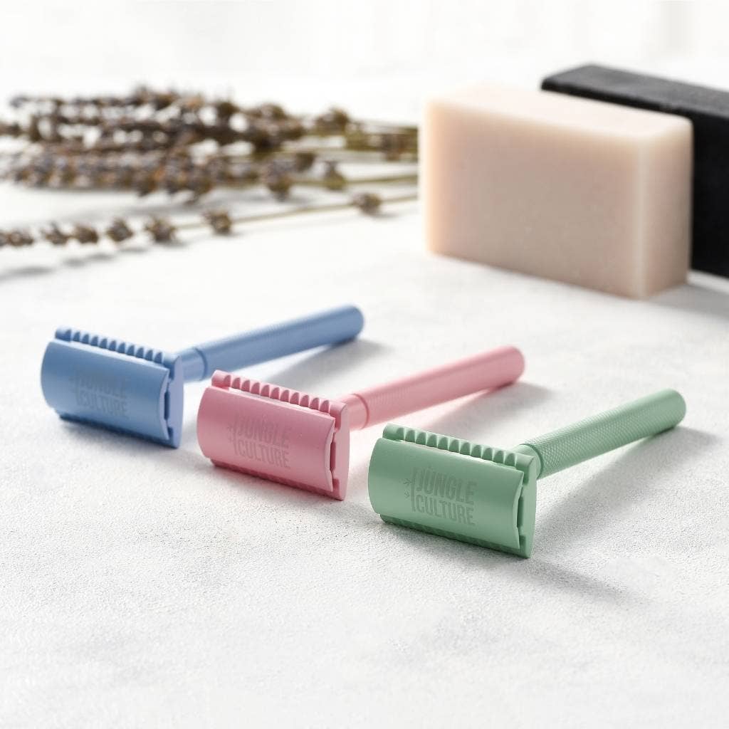 Jungle Culture Eco-Friendly Reusable Metal Safety Razors – Unisex
