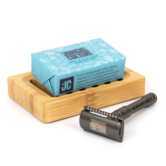 Jungle Culture Natural Shaving Soap Bars – Handmade & Eco-Friendly mint and aloe vera shaving bar