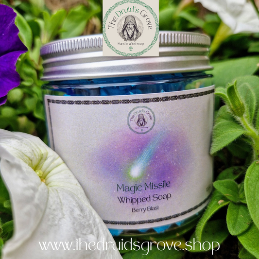 Magic Missile – Natural Mystical Blueberry Whipped Soap -  Blueberry Scented (Shower Whip)