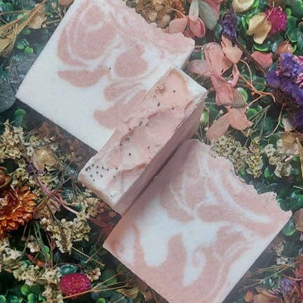 Natural Handcrafted Sea Salt Soap Bar s– Grapefruit & French Red Clay
