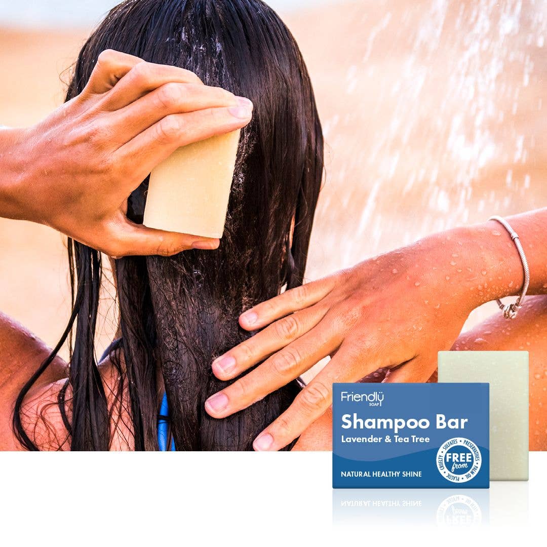 Natural Lavender & Tea Tree Friendly Shampoo Bar hair washing