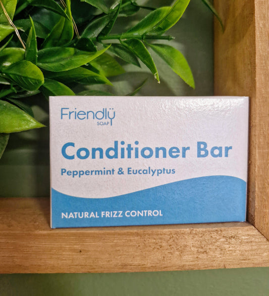 Natural Peppermint & Eucalyptus Friendly Conditioner Bar - Eco Friendly - Vegan Friendly