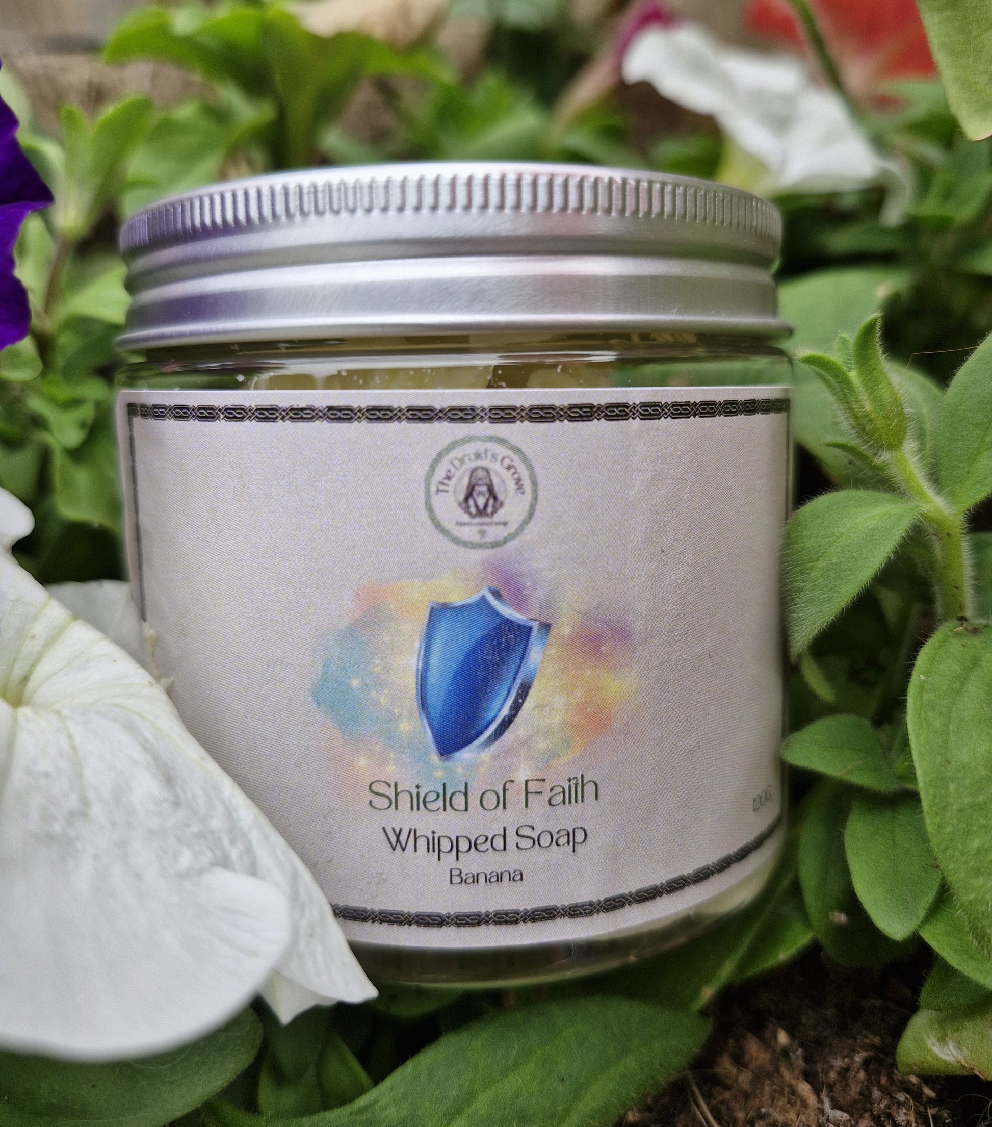 Shield of Faith Spell - Natural Handcrafted Whipped Soap –  Banana Scented - Shower Whip!