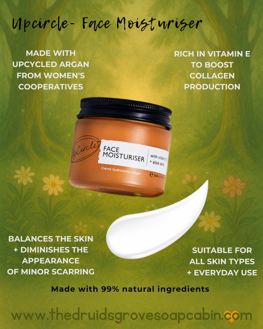 UpCircle Face Moisturiser Skincare Benefits 