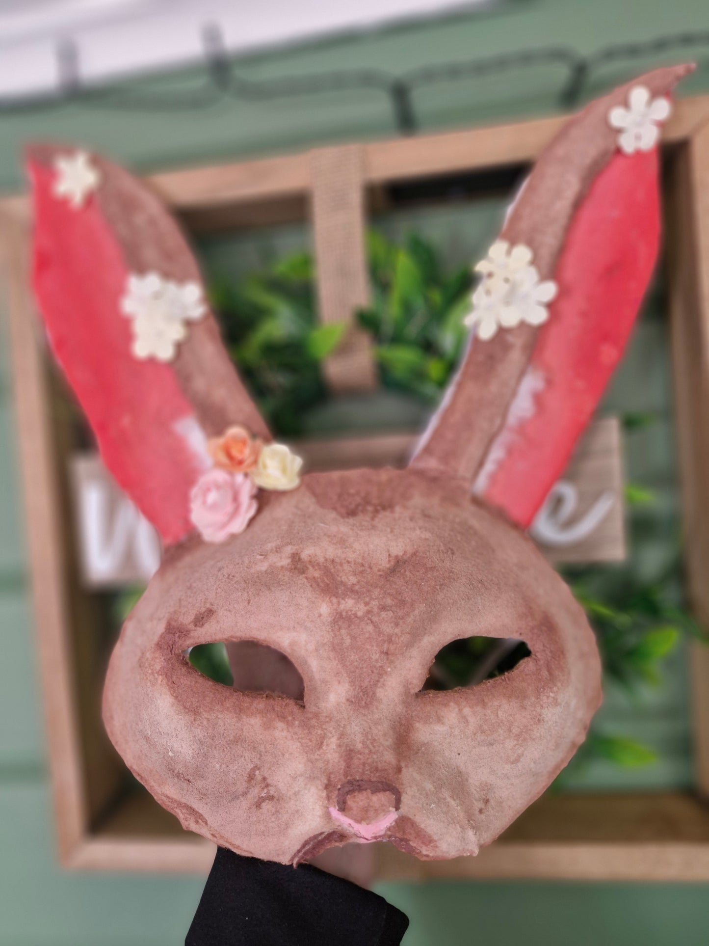 Handcrafted Spring Rabbit Mask – Druid’s Scales